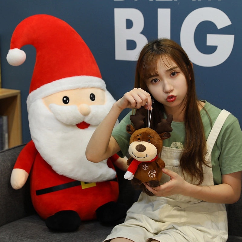 Christmas Plush Santa Claus Stuffed Animal Toy Soft PP Cotton Holiday Gift|Plush Toys & Stuffed Animals