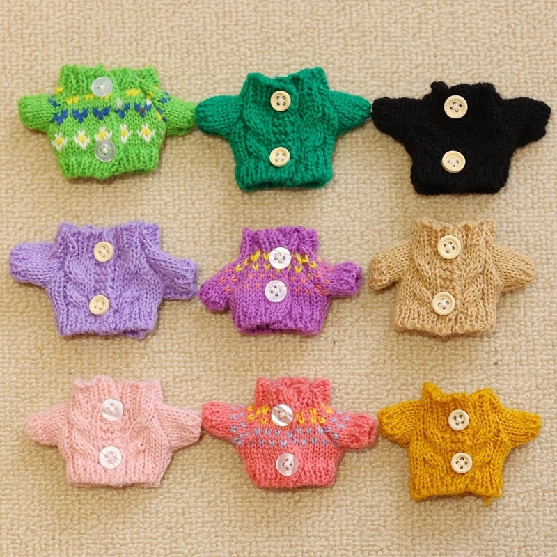 West Highland Hanging Button Sweater for Small Cotton Dolls | Doll Clothes & Accessories