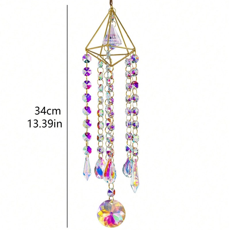 Colorful Minimalist Crystal Suncatcher Wind Chime for Wall Decor|Home Decor