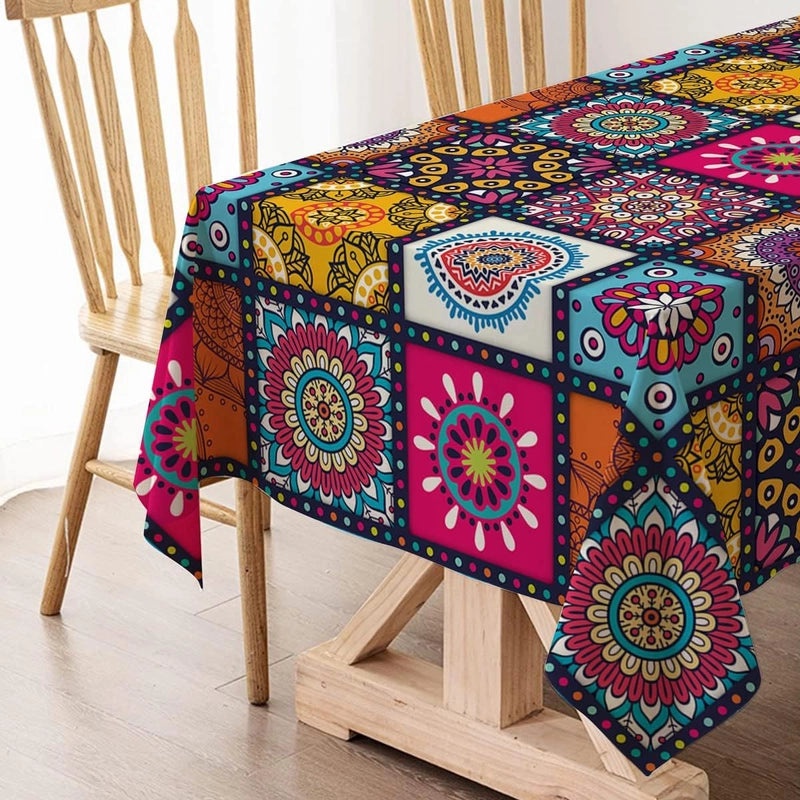 Elegant Minimalist Printed Polyester Tablecloths | Home Decor Table Linens