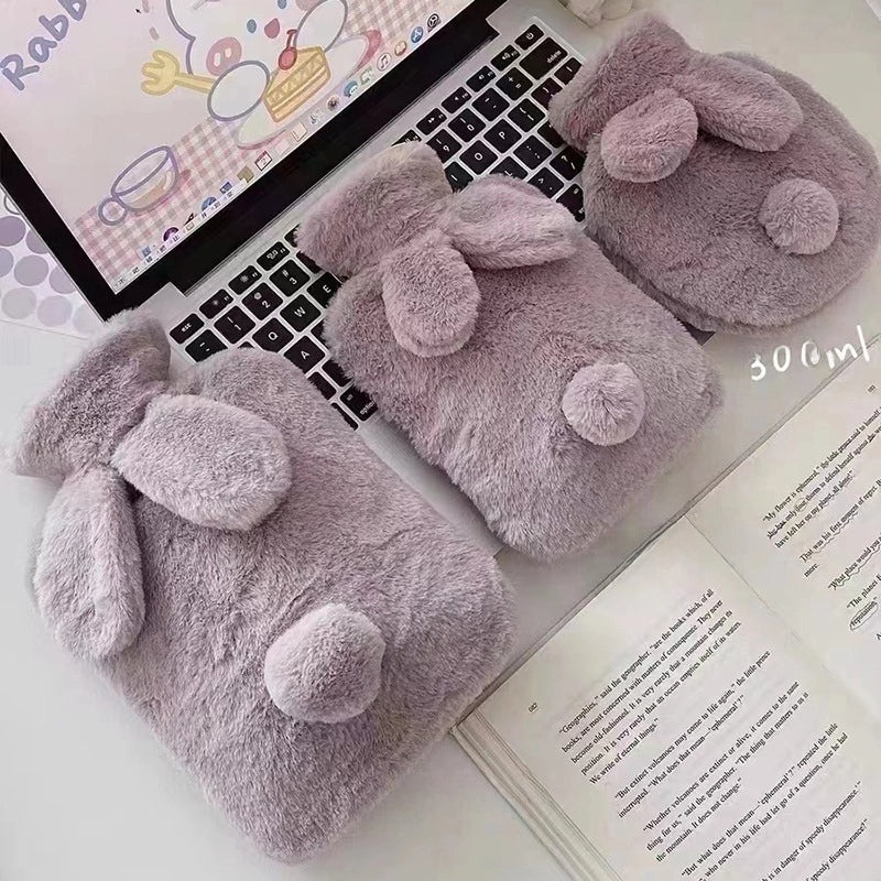 Korean Style Large Plush Rabbit Hot Water Bag PVC Injection Warm Hand Compress Hot Sale|Home & Living/Heating Pads & Compresses