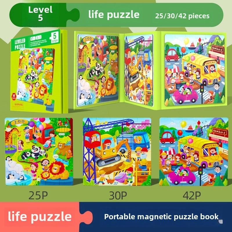 Magnetic Animal Traffic Puzzle for Toddlers and Kids Ages 1-6 | Educational Toys & Puzzles