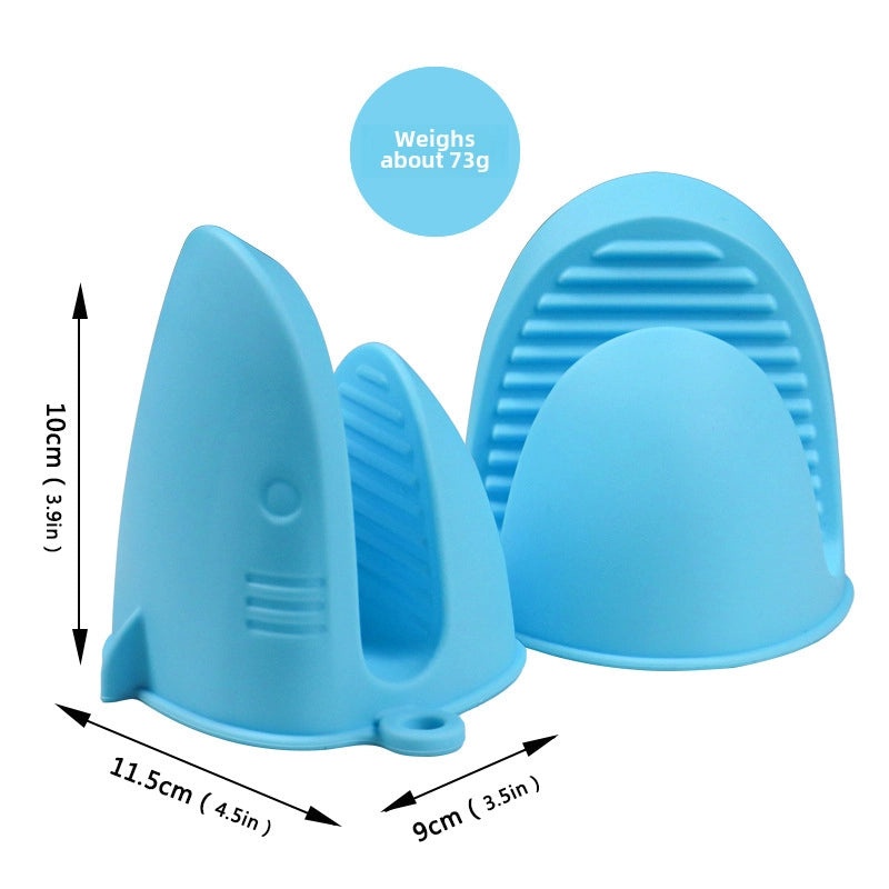 高温耐热鲨鱼硅胶防烫夹|厨房用品和烹饪工具