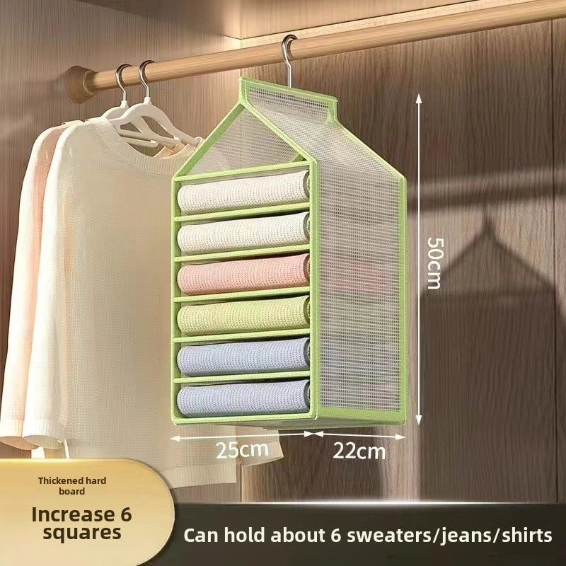 Hanging Pants Storage Bag Organizer for Wardrobe | Home Storage & Organization