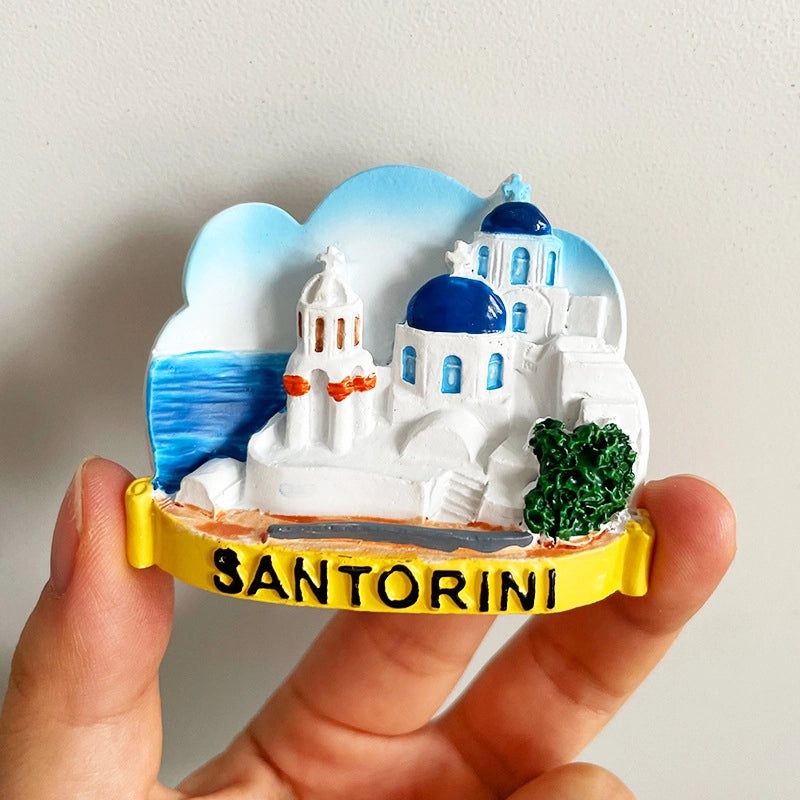 3D Travel Refrigerator Magnet Stickers Europe Cities Souvenirs Creative Tourist Gifts|Home Decor & Magnets