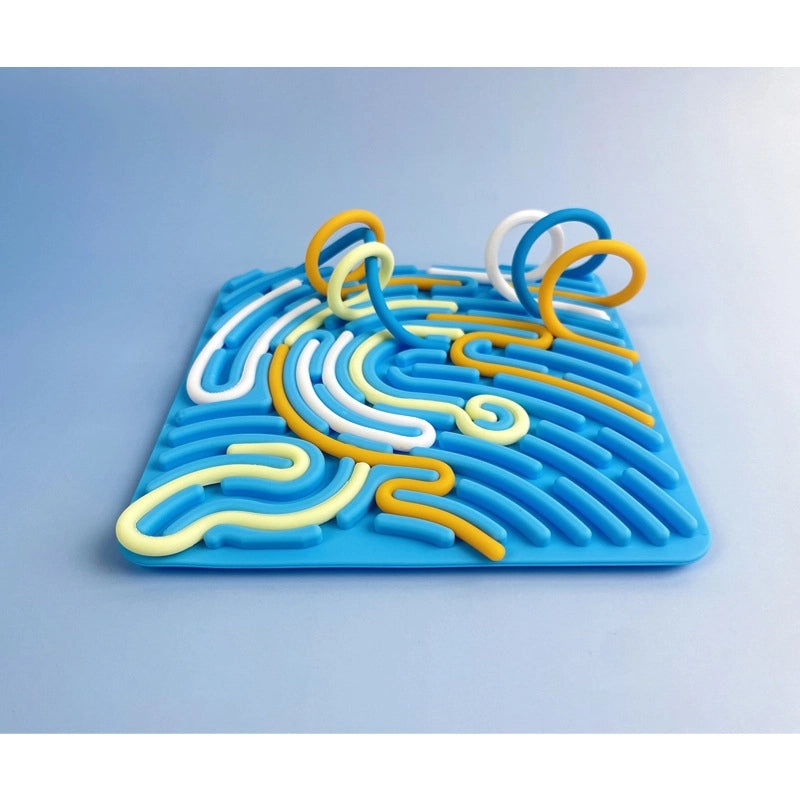 Sensory Silicone Activity Board for Kids | Educational Toy | BPA-Free Food Grade Twist Decompression Tool|儿童感官玩具|益智玩具|减压神器