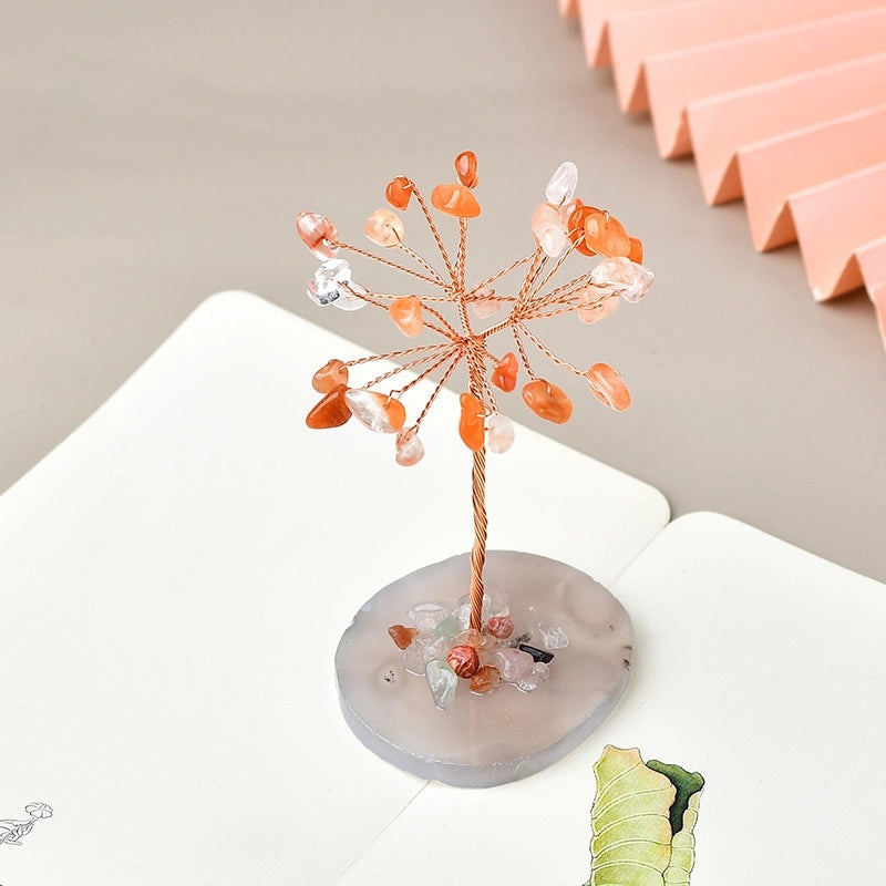 Elegant Minimalist Amethyst Crystal Tree Ornament|Home Decor & Artificial Decorations