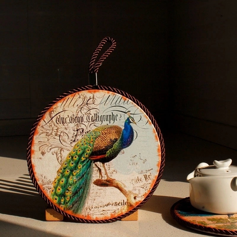 Floral Ceramic Placemat for Casual Vacation Dining 1 Piece|Home & Kitchen Table Linens