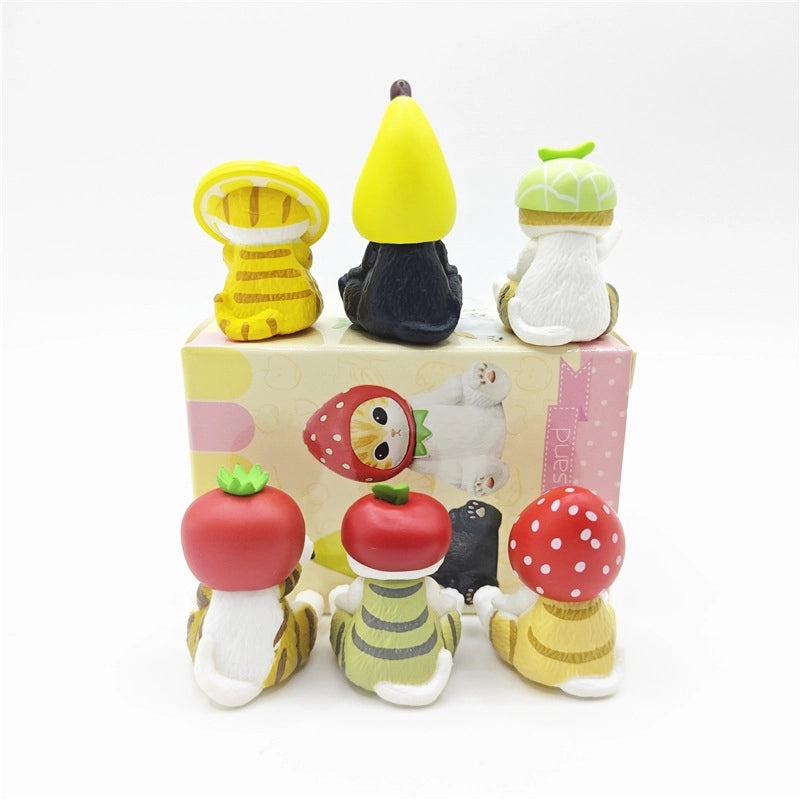 Minimalist Cute Cat PVC Decorative Ornaments for Casual Home Decor|Home Decorations