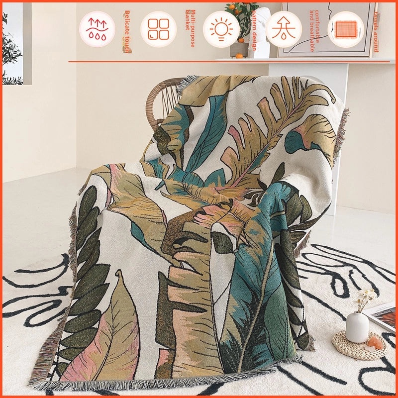Nordic Style Office Nap Sofa Air Conditioning Shawl Camping Blanket Thread Throw|Home Textiles Blankets