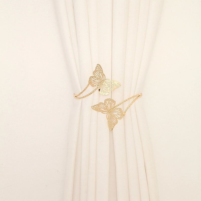 Vintage Floral Butterfly Metal Curtain Tieback|Home Decor Accessories