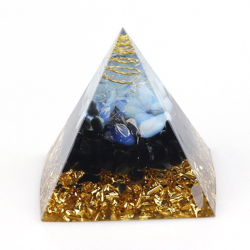 Minimalist Pyramid Resin Crystal Decoration for Home or Office | Home Decor