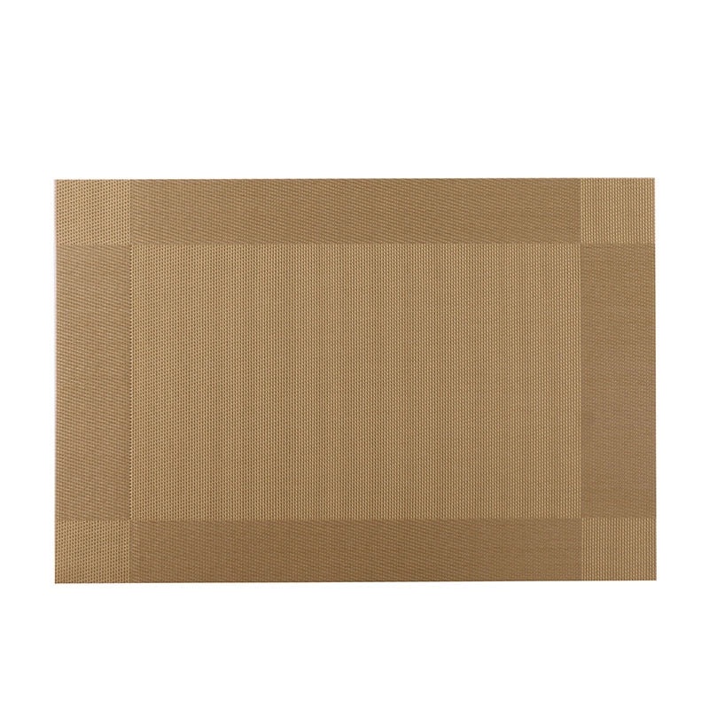 Waterproof Non-slip PVC Placemat with Double Diagonal Frame Japanese European Style | Kitchen & Dining Accessories