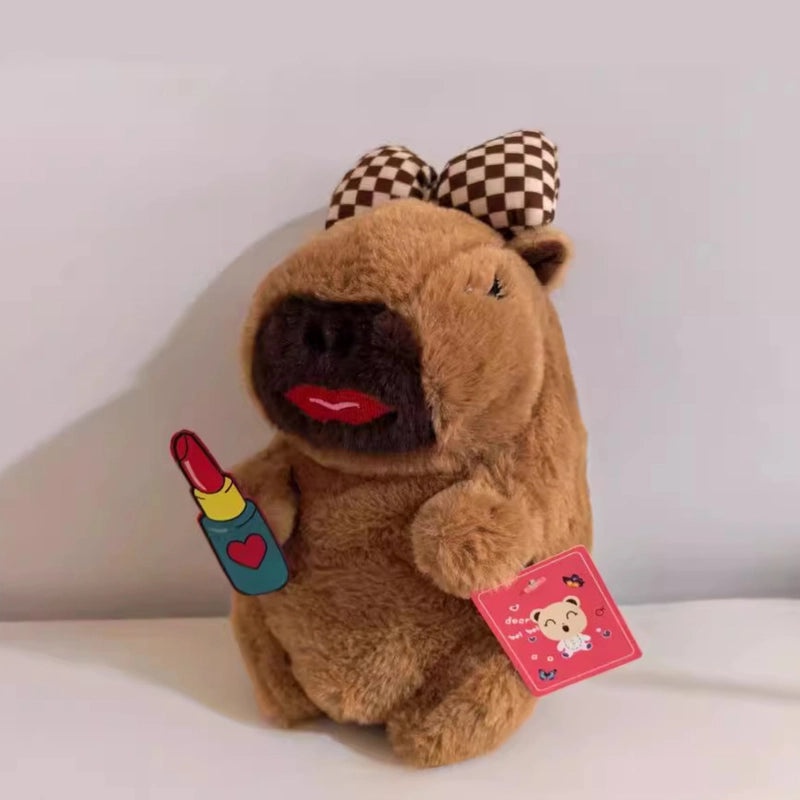 Kapi Doll Water Guinea Pig Plush Toy Cute Lipstick Design Soft Stuffed Animal | Plush Toys & Collectibles