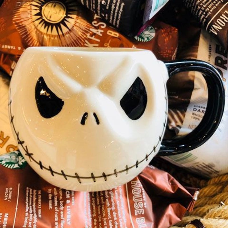 Exclusive Skull Ceramic Coffee Mug Halloween Gift|Home & Kitchen Drinkware