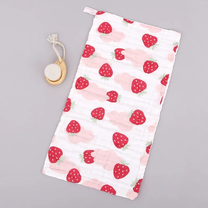 Adorable Cartoon Cotton Baby Burp Cloths Soft Absorbent Accessories for Newborns|Baby Accessories