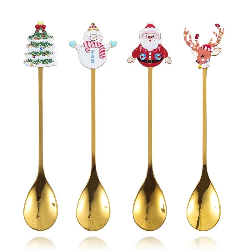 Festive Cartoon Stainless Steel Cutlery Set|Kitchen & Dining