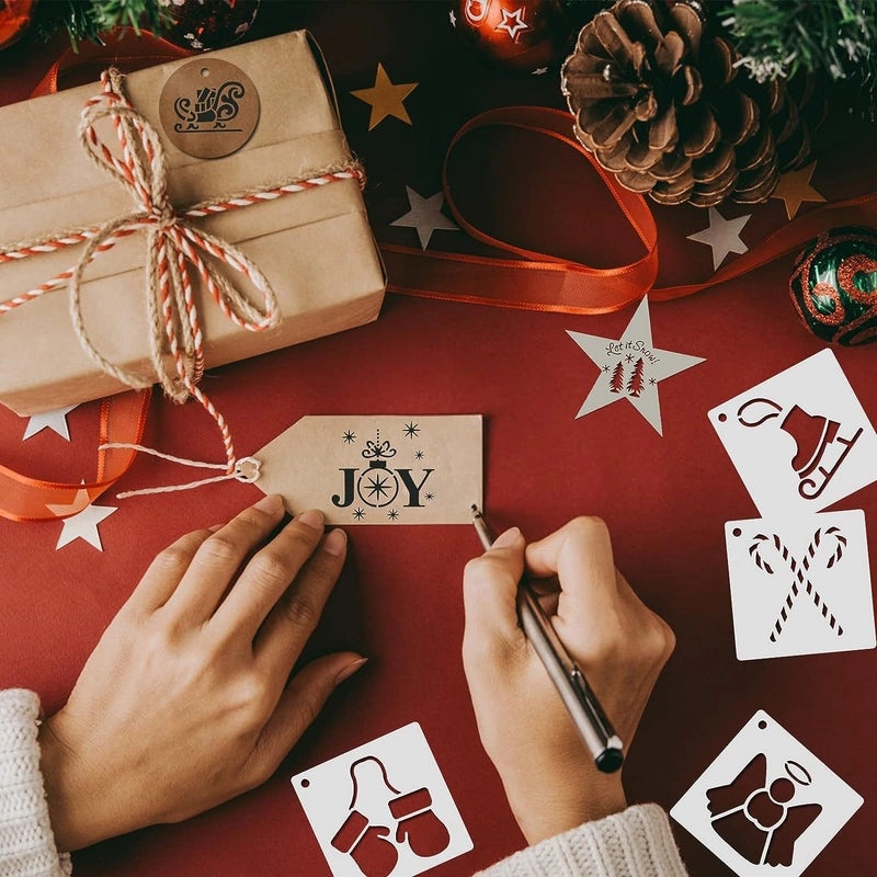 Christmas Santa Claus Bow Knot Snowflake Decorative Plastic Toys | Holiday Decorations