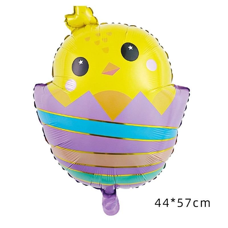 Cartoon Easter Bunny Aluminum Foil Balloons for Forest Theme Birthday Party | Party Supplies Balloons