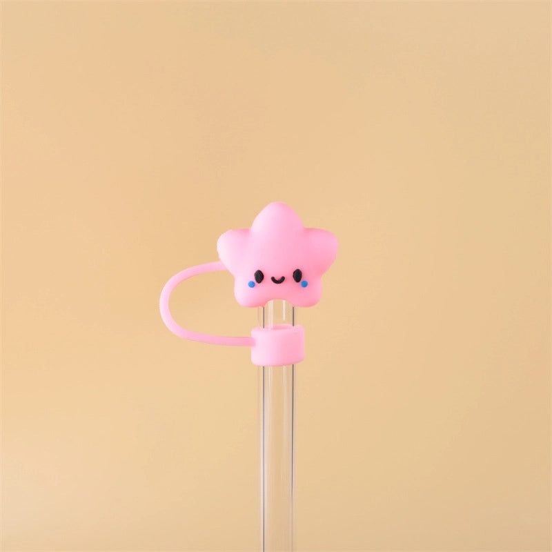 10mm Glass Straw Dust Cover Stainless Steel Cap for Large Diameter Straws Milk Tea Accessories|Drinkware Accessories