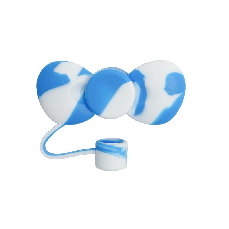 Adorable Bow Knot Silicone Straw Cap 1pc|Straw Accessories