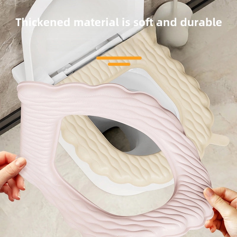 Waterproof Thickened Universal Toilet Seat Cushion Four Seasons Stain-Resistant Cover for Home Use|Bathroom Accessories