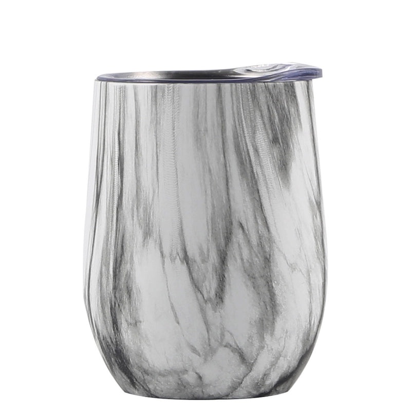 Stylish Stainless Steel Thermos Cup with Stripe and Solid Color Design | Drinkware & Thermoses