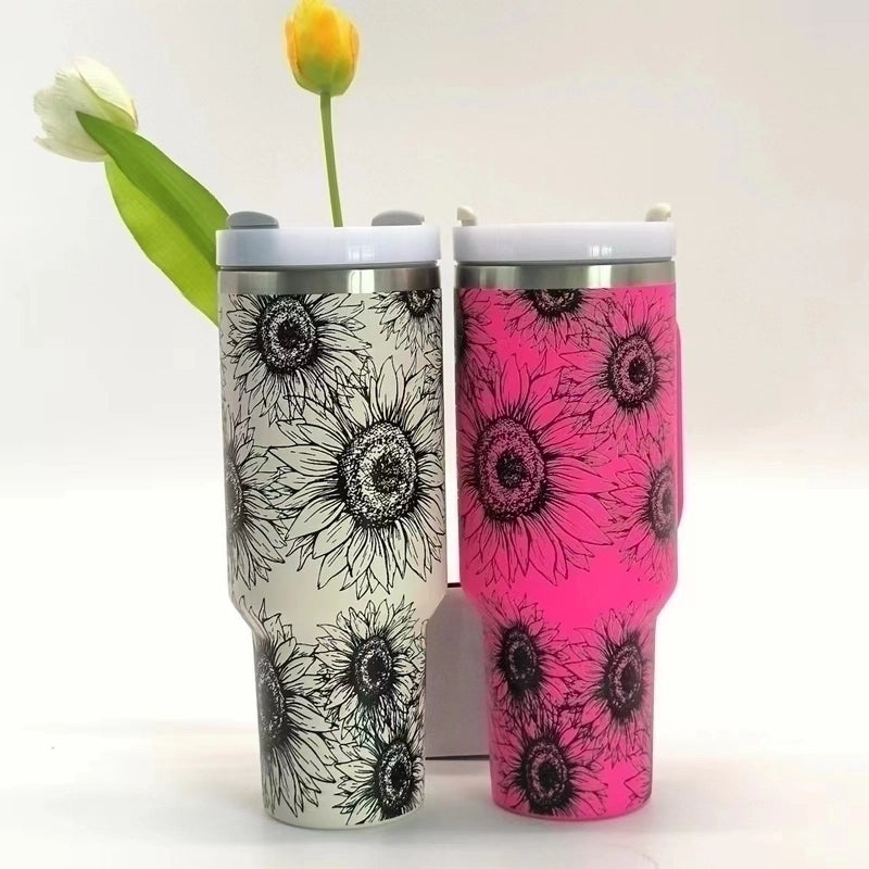 Stylish Tropical Stainless Steel Water Bottle for Casual Vacation Use | Drinkware & Travel Accessories