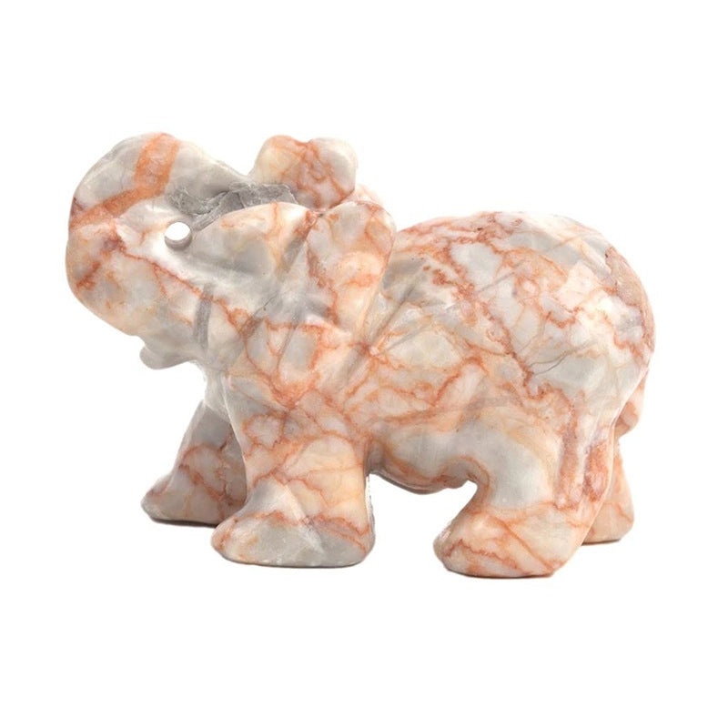 Set of 5 Minimalist Elephant Crystal Figurines | Home Decor Ornaments|Artificial Decorative Accessories|Elegant Table Decorations|Gift Ideas|Deco