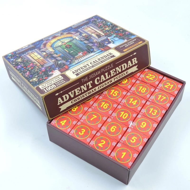 Christmas Geometric Paper Puzzle Toys for Toddlers Ages 3-6 | Kids Educational Toys