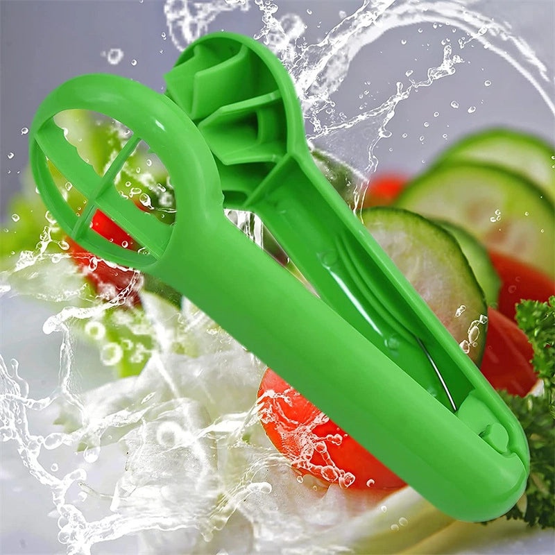 Simple Solid Color Plastic Fruit Cutter 1 Pc | Kitchen Gadgets