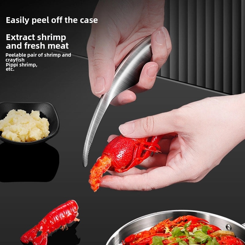 304 Stainless Steel Shrimp Shell Remover Tool for Quick and Easy Shelling | Kitchen Gadgets