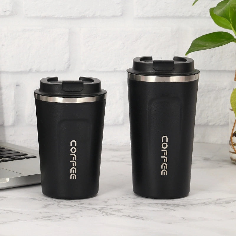 304 Stainless Steel Coffee Mug with Plastic Coating and Silicone Sleeve | Travel Mugs & Thermoses