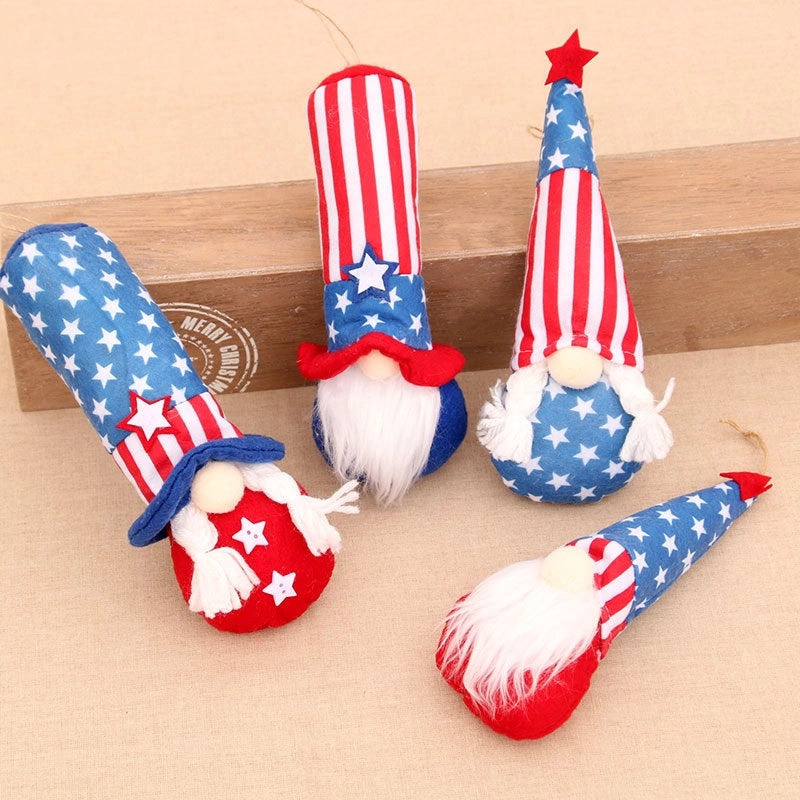 Vintage Elderly Doll Pendant Set for Independence Day Celebration|Jewelry & Accessories