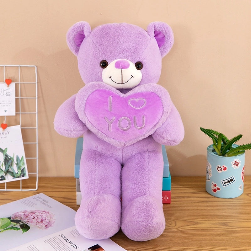 Valentine's Day Plush Bear Stuffed Toy with Soft PP Cotton Filling|Plush Toys & Stuffed Animals