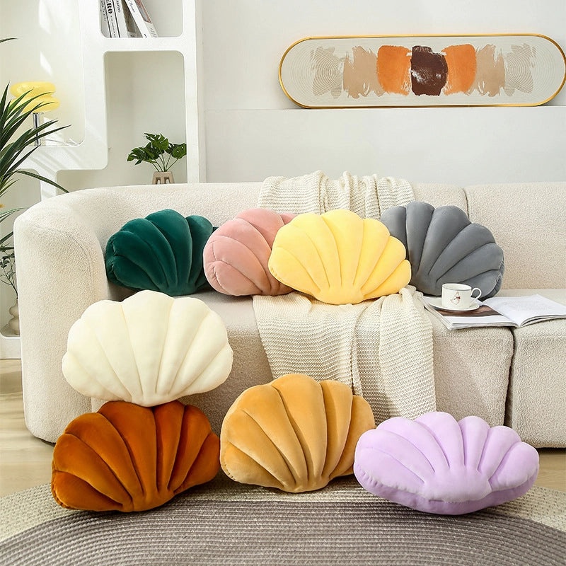 Nordic Creative Spandex Shell Plush Pillow Soft Sofa Car Office Bed Cushion|Home Decor & Cushions