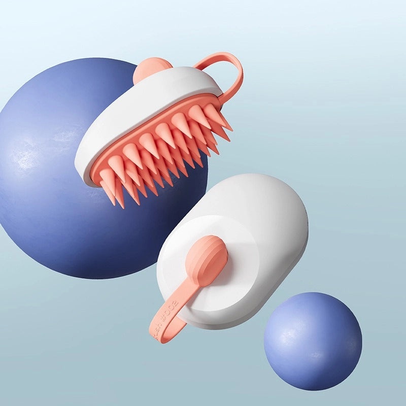 Stylish Geometric TPR Shampoo Brush for Bathing and Hair Care | Bath & Body Accessories