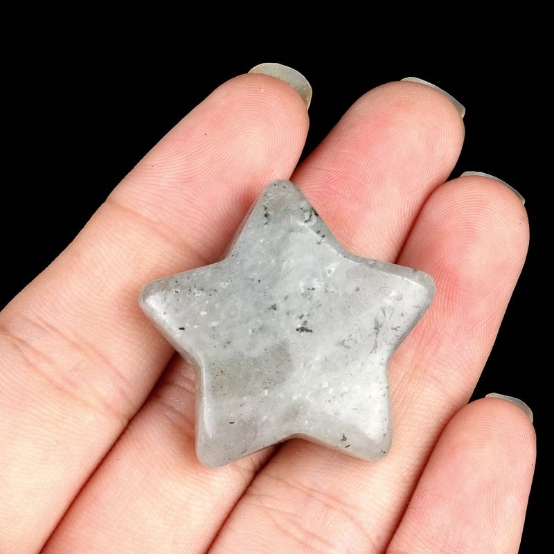 Natural Crystal Agate Star-Shaped Bead Pendant | Jewelry Accessories