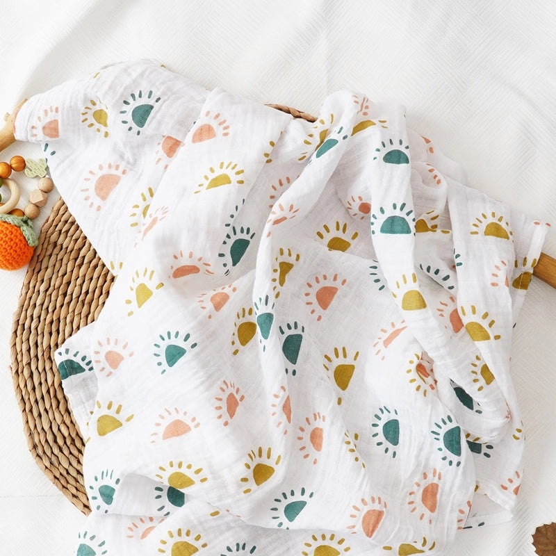 Adorable Animal Print Striped Solid Cotton Baby Bedding Set|Baby Bedding & Accessories
