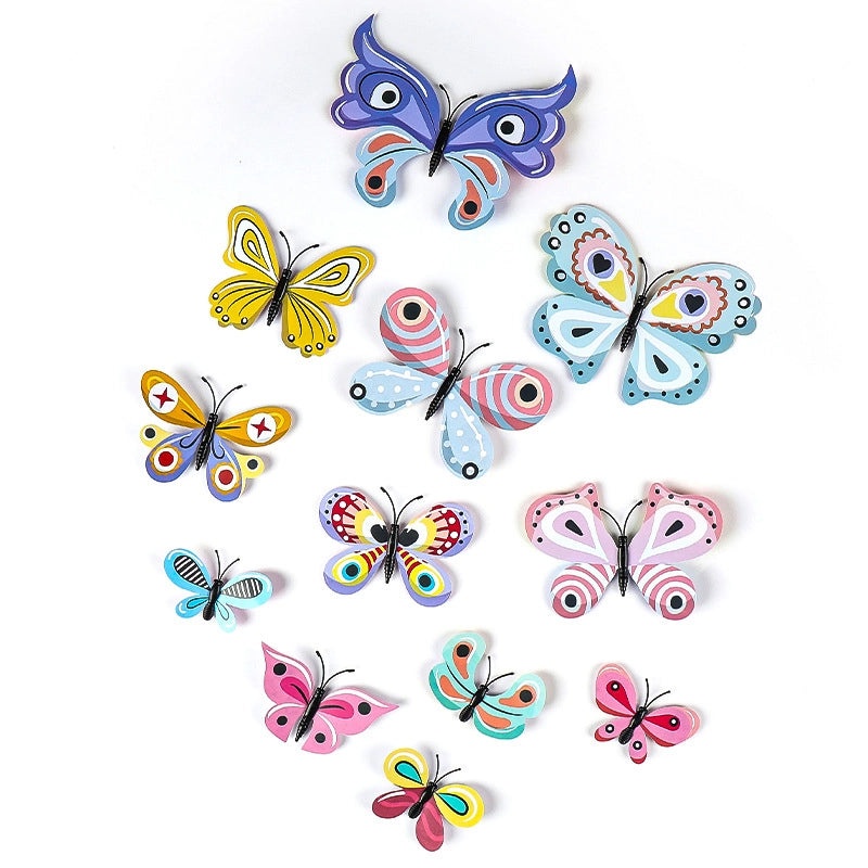 Creative Waterproof Butterfly Wall Stickers Self-adhesive PVC Home Decor Background|Home Decor & Wall Stickers