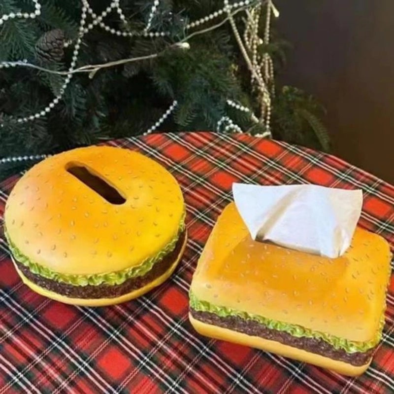 Adorable Hamburger Shaped Vinyl Tissue Holder|Home Decor