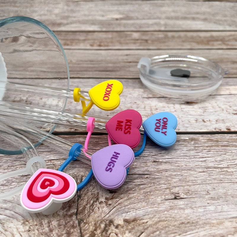 Cartoon Silicone Straw Caps for 8-10mm Straws | Personalized Drink Accessories