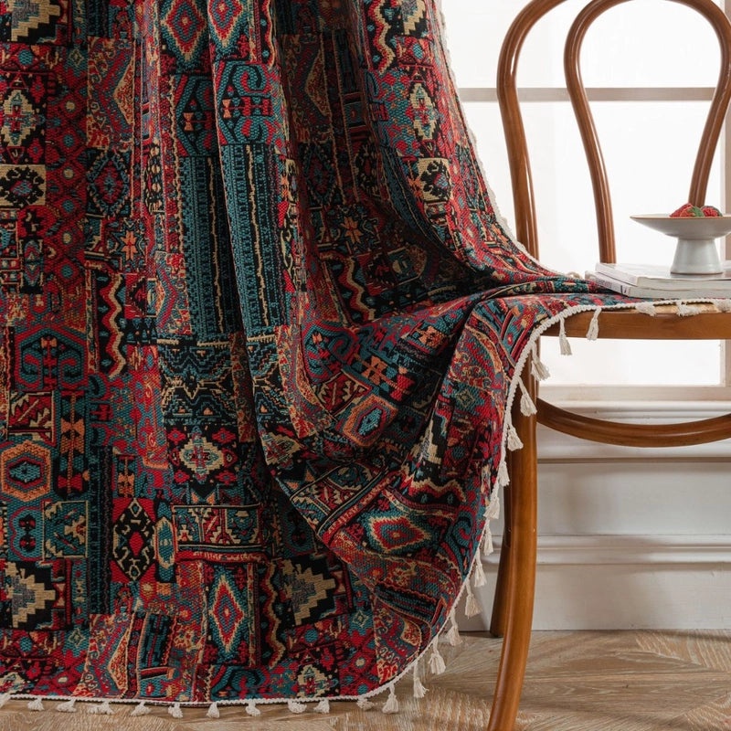 Stylish Printed Polyester Cotton Curtains for Window Decor|Home Decor Curtains