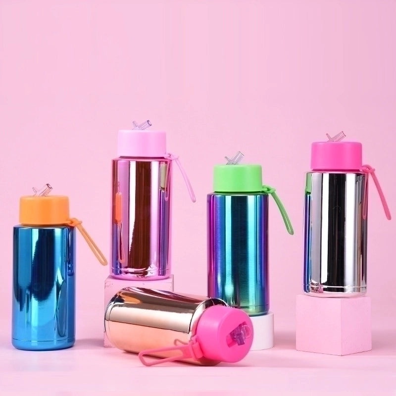 Chinoiserie Style Multicolor Stainless Steel Water Bottle for Casual Vacation Use | Drinkware