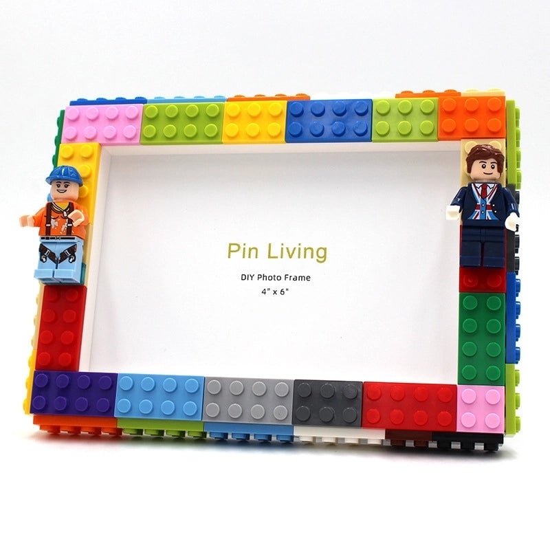 Vibrant Color Block Plastic Photo Frames for Home Decor|Photo Frames & Wall Art