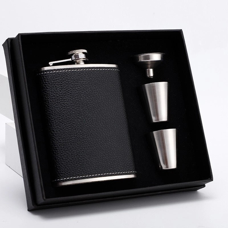 Stylish Solid Color Wine Flask Set 1 Piece 304 Stainless Steel | Drinkware & Bar Accessories