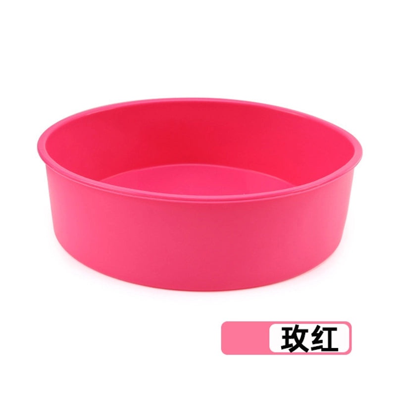 多尺寸圆形蛋糕硅胶模具 烘焙托盘 烤箱用蛋糕磨具|烘焙工具