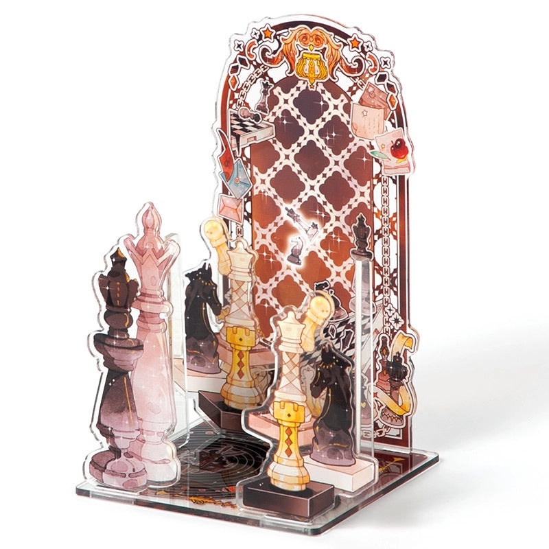 Elegant Geometric Acrylic Table Decor Standee for Women|Home Decor Accessories