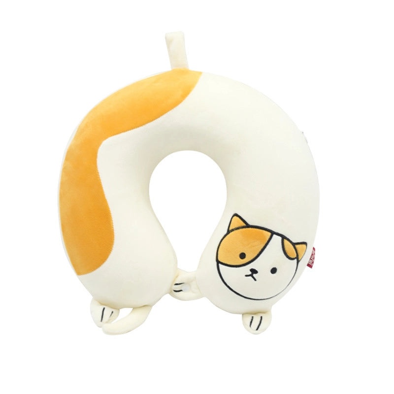 Cartoon Memory Foam U-Shaped Neck Pillow for Travel, Office, and Home | Travel Accessories