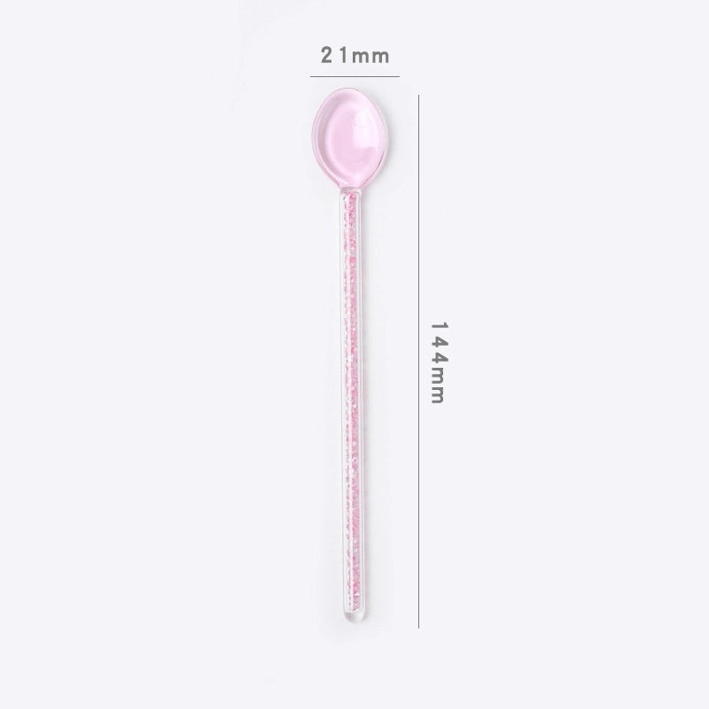 Clear Glass Spoon Minimalist Design|Kitchen Utensils